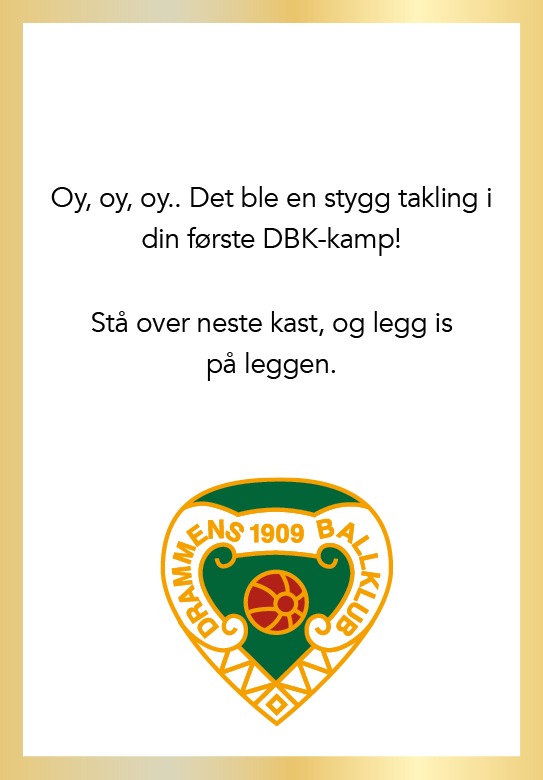 Spørsmålskort Drammen Bandyklubb — Drammenspillet