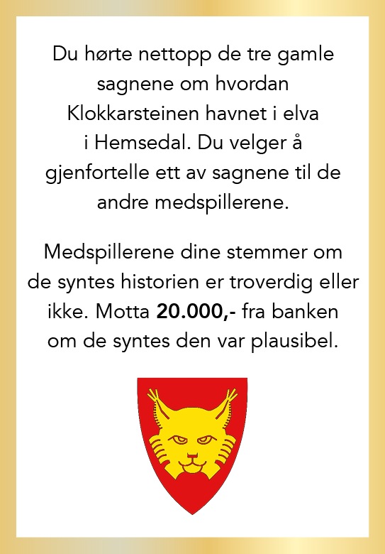 Spørsmålskort Hemsedal — Hallingdalspelet