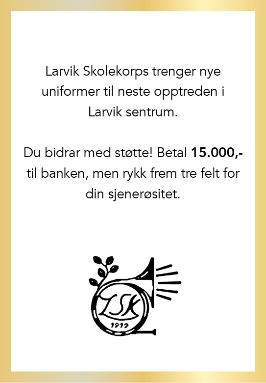 Spørsmålskort Larvik kommunevåpen — Larvikspillet